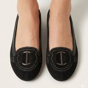 👣☮VINTAGE☮ AVON CUSHION WALK Microwedge Loafers in Black